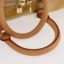 LOUIS VUITTON Monogram Vernis Mercer Boston Bag Beige M91000 LV Auth BA10406-9