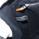 HERMES Fourre Tout GM Hand Bag Canvas Black Silver Auth BA10408-17