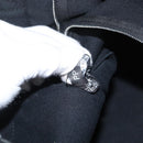 HERMES Fourre Tout GM Hand Bag Canvas Black Silver Auth BA10408-12