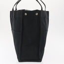 HERMES Fourre Tout GM Hand Bag Canvas Black Silver Auth BA10408-4