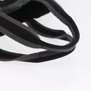 HERMES Fourre Tout GM Hand Bag Canvas Black Silver Auth BA10408-7