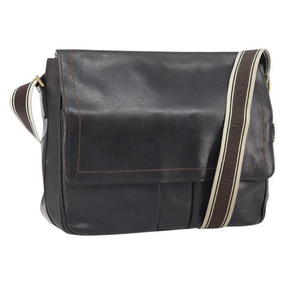 Salvatore Ferragamo Shoulder Bag Leather Brown Gold Auth BA10411