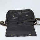 Salvatore Ferragamo Shoulder Bag Leather Brown Gold Auth BA10411-10