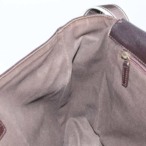 Salvatore Ferragamo Shoulder Bag Leather Brown Gold Auth BA10411