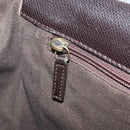 Salvatore Ferragamo Shoulder Bag Leather Brown Gold Auth BA10411-19