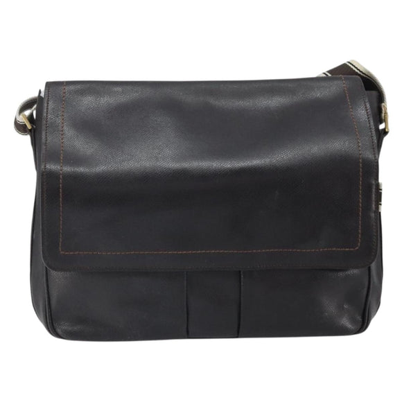 Salvatore Ferragamo Shoulder Bag Leather Brown Gold Auth BA10411