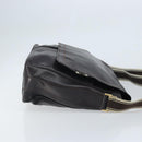Salvatore Ferragamo Shoulder Bag Leather Brown Gold Auth BA10411-3