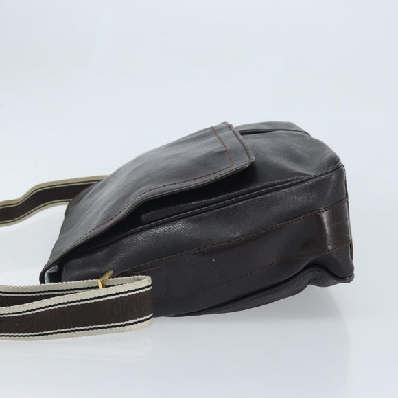 Salvatore Ferragamo Shoulder Bag Leather Brown Gold Auth BA10411