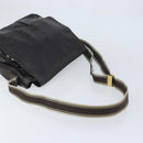 Salvatore Ferragamo Shoulder Bag Leather Brown Gold Auth BA10411-7