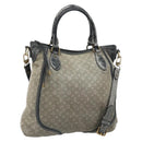 LOUIS VUITTON Monogram Idylle Buzasu Anjoul Hand Bag Platine M95622 Auth BA10412-1