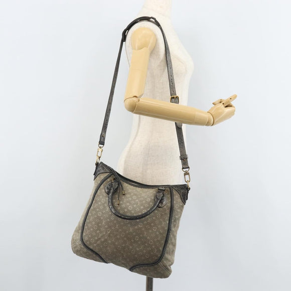 LOUIS VUITTON Monogram Idylle Buzasu Anjoul Hand Bag Platine M95622 Auth BA10412