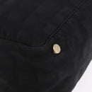 CHANEL New Travel line Tote Bag Nylon Black Gold CC Auth BA10413-9