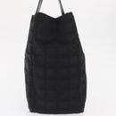 CHANEL New Travel line Tote Bag Nylon Black Gold CC Auth BA10413-3