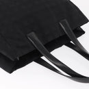 CHANEL New Travel line Tote Bag Nylon Black Gold CC Auth BA10413-6