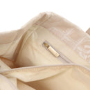 CHANEL New Travel Line Tote Bag Nylon Beige Gold CC Auth BA10414-22