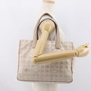 CHANEL New Travel Line Tote Bag Nylon Beige Gold CC Auth BA10414-25