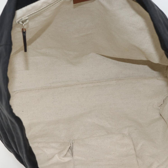 GUCCI GG Canvas Tote Bag Nylon Black Gold 282439 Auth BA10417