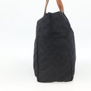 GUCCI GG Canvas Tote Bag Nylon Black Gold 282439 Auth BA10417-4