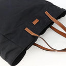 GUCCI GG Canvas Tote Bag Nylon Black Gold 282439 Auth BA10417-6