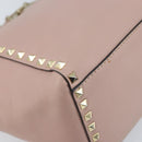 VALENTINO Tote Bag Leer 2way Roze Goud Auth BA10420-16
