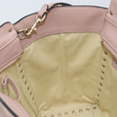 VALENTINO Tote Bag Leer 2way Roze Goud Auth BA10420-23