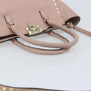 VALENTINO Tote Bag Leer 2way Roze Goud Auth BA10420-7