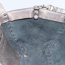 VALENTINO Tote Bag Leather 2way Gold Auth BA10421-20