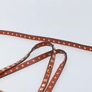 VALENTINO Tote Bag Leer 2way Oranje Goud Auth BA10422-8