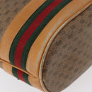 GUCCI Micro GG Supreme Web Sherry Line Bag PVC Beige 001 58 4793 Auth BA10427-17
