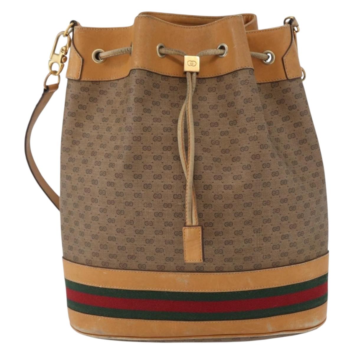 【GUCCI】アタッシュケース　シェリーライン　マイクロGG PVC ベージュ GUCCI Micro GG Supreme Web Sherry Line Bag PVC Beige 001 58 4793