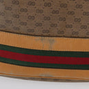 GUCCI Micro GG Supreme Web Sherry Line Bag PVC Beige 001 58 4793 Auth BA10427-3