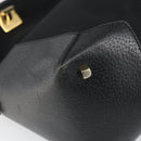 Salvatore Ferragamo Tragetasche Canvas Schwarz Gold Auth BA10431-14