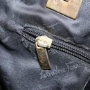 Salvatore Ferragamo Tragetasche Canvas Schwarz Gold Auth BA10431-20