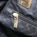 Salvatore Ferragamo Tragetasche Canvas Schwarz Gold Auth BA10431-22