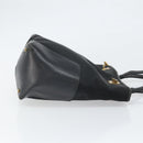 Salvatore Ferragamo Tragetasche Canvas Schwarz Gold Auth BA10431-3