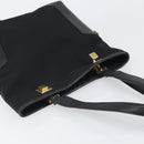 Salvatore Ferragamo Tragetasche Canvas Schwarz Gold Auth BA10431-6