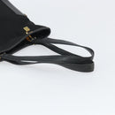Salvatore Ferragamo Tragetasche Canvas Schwarz Gold Auth BA10431-7