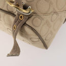 Salvatore Ferragamo Gancini Backpack Canvas Beige Gold Auth BA10432-18