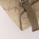 Salvatore Ferragamo Gancini Backpack Canvas Beige Gold Auth BA10432-19