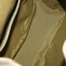 Salvatore Ferragamo Gancini Backpack Canvas Beige Gold Auth BA10432-11