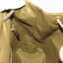 Salvatore Ferragamo Gancini Backpack Canvas Beige Gold Auth BA10432-22