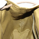Salvatore Ferragamo Gancini Backpack Canvas Beige Gold Auth BA10432-23