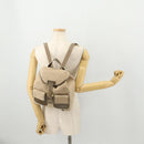 Salvatore Ferragamo Gancini Backpack Canvas Beige Gold Auth BA10432-28