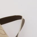 Salvatore Ferragamo Gancini Backpack Canvas Beige Gold Auth BA10432-14