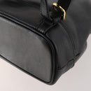 Gianni Versace Backpack Leather Black Gold Auth BA10433-14