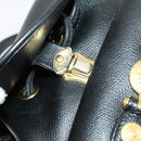 Gianni Versace Backpack Leather Black Gold Auth BA10433-17
