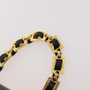 Gianni Versace Backpack Leather Black Gold Auth BA10433-8