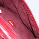 GUCCI Shoulder Bag Leather Red Gold Auth BA10436-11