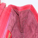 GUCCI Shoulder Bag Leather Red Gold Auth BA10436-19