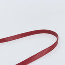 GUCCI Shoulder Bag Leather Red Gold Auth BA10436-8